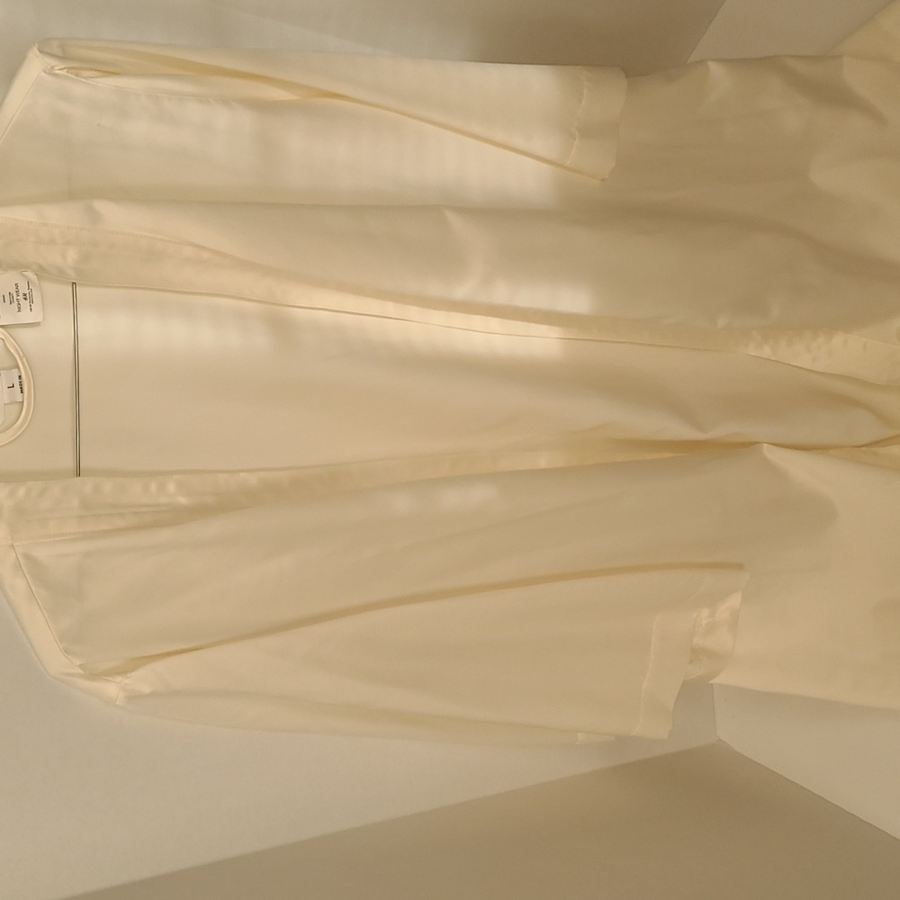 Vintage H&M KIMONO/dressing gown- Sz Large - cream color 100% Polyester …
